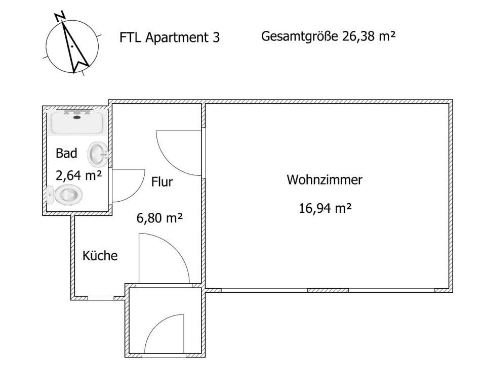 Monteur - Budget Apartments 弗赖塔尔 客房 照片